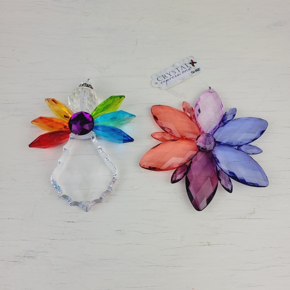 Rainbow Angel and Daisy Ganz Crystal Expressions Ornament Suncatchers Set of 2 - Picture 13 of 13